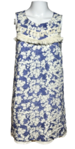 Kensie Dress Women&#39;s Small Blue Back Slip Dress with Fringe Cottage Core Floral - £16.01 GBP