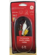 GE 33216 Composite Audio / Video Cable , Red, White, Yellow ends - 6ft - $112.71 MXN