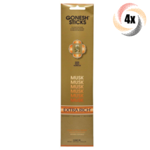 4x Packs Gonesh Extra Rich Incense Sticks Musk Scent | 20 Sticks Each - $12.06