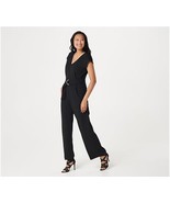 Bishop + Young Full Length D-Ring Belted Jumpsuit (Black, Large) A386309 - $29.49