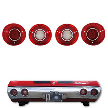 72 Chevy Chevelle SS &amp; Malibu LED Rear Tail Reverse Back Up Light Lamp Lens Set - £149.10 GBP