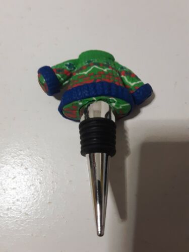 Primary image for Christmas Holiday Sweater Wine Stopper