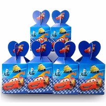 12pcs/lot Paper Candy Boxes  Cars Theme Lightning Mc Gift Box Kids Birthday Fami - £115.26 GBP