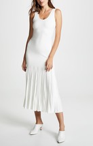 THEORY Femmes Robe Maxi Pleated Tank Élégante Solide Bianca Taille S I1016715 - £157.71 GBP