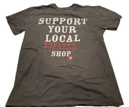 Jordan Mens Support Your Local Sneaker Shop Print Tee Color Gray Size X-Large - £42.36 GBP