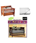 Fitted Crib Mattress Cover Vinyl 28&quot;x52&quot; Waterproof Baby Bed Protector S... - $188.30 MXN