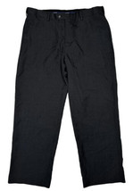 Croft &amp; Barrow Men Size 38x30 (Measure 36x29) Black 100% Polyester Chino... - £5.99 GBP