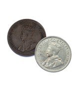 Plein De 2 Canada Pièces (1931 1C XF Et 1935 10C VF) - €28,47 EUR