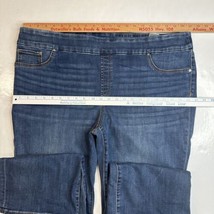 Chicos Slim Boot Jeans Sz 4 (US 20 /42&quot;Waist) Pull On Stretch Blue Denim Bootcut - £27.96 GBP