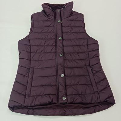 Calvin Klein RN#54163 Performance Women's Burgundy Full Zip Puffer Vest Sz Small Item image 8