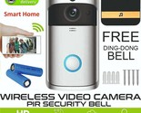 Wireless WiFi Video Doorbell Smart Phone Door Ring Camera Intercom Secur... - $50.58