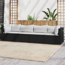  Patio Lounge Set Black, White (Cushions) - €491,29 EUR