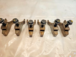 Set of 6 2006 VOLVO D12 Diesel Engine FUEL INJECTOR HOLD DOWN CLAMPS OEM - $110.00