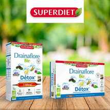 Organic Detox-Drainaflore By Superdiet To Help Detoxify&Purify The Body-20 Vials - $34.99