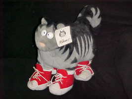 18" Kliban Cat With Red White Tennis Shoes and Tags By Fiesta - £197.51 GBP
