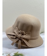 Women Wool Fedora Bucket Hat, Brown - $16.00