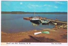 Postcard Beach &amp; Pier Rothsay New Brunswick - £2.33 GBP