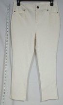 Cato Women&#39;s Mid-rise Skinny Pocket Pants White Size 2 - £24.83 GBP