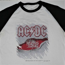 AC/DC ~ Razor&#39;s Edge Tour Dates ~ Baseball / TWO-SIDED Shirt ~ Men&#39;s Sz M ~ Rare - £74.96 GBP