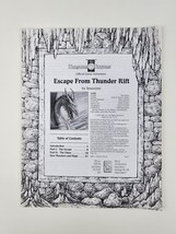 Dungeons & Dragons Escape From Thunder Rift  - Module Only 1993 TSR #9473 - $36.62