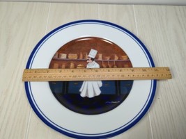 Williams Sonoma Guy Buffet Dinner Plate Les Chef Kitchen Blue Band replacement - £10.27 GBP