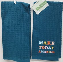 1 (One) Embroidered Towel (16&quot;x26&quot;) MULTICOLOR MAKE TODAY AMAZING, MI - $8.90