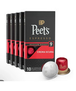 Peet's Coffee, Medium Roast Espresso Capsules Crema Scura Intensity 9, 50 Count - $24.74