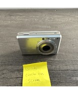 Sony Cybershot DSC S750 7.2MP Digital Camera Silver WORKS CRACK ON SCREEN - $69.87