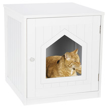 Enclosed Cat Litter Box Furniture House With Table Hidden House Enclosure - £71.96 GBP