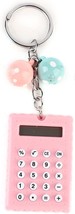 Ashata Mini Calculator With Key Buckle, Portable Cute Cookies Key Chain - £17.98 GBP