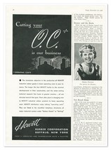 Print Ad Hewitt Rubber Corp Cutting Your OC Vintage 1938 3/4-Page Advert... - $9.70