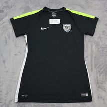 Nike Shirt Womens S Black Dri Fit Short Sleeve Active Football Sports Wear - £8.49 GBP
