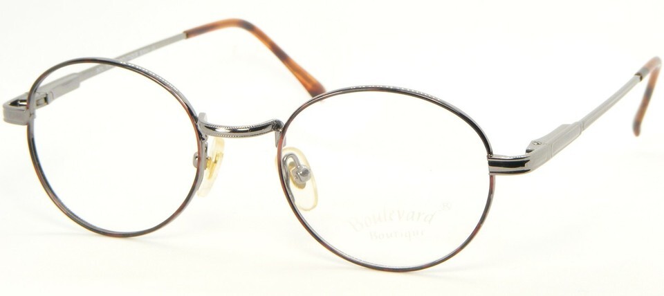 Boulevard Boutique 3125 PEWTER DEMI AMBER EYEGLASSES 45mm (RIGHT LENS MI... - $29.70