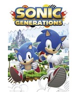 Sonic Generations Poster Outdoor Scene With Waterfall In Background - €38,35 EUR