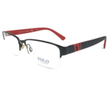 Polo Ralph Lauren Eyeglasses Frames PH 1162 9230 Black Red Rectangle 56-... - £44.82 GBP