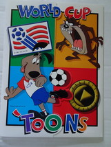 World Cup Toons 1994 Upper Deck Advertising folder with poster &amp; Collector Card - £39.96 GBP