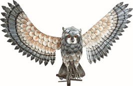 Metal Owl with Wings Out Garden Statue - £124.72 GBP