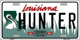 Hunter Louisiana Novelty Metal License Plate LP-6194 - $372.25 MXN