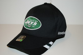 NY New York Jets Reebok Onfield A-Flex Black NFL Football Cap Hat L/XL - £18.18 GBP