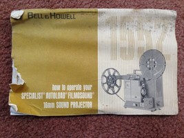 Bell and Howell 16MM Sound projector 1552 Owner&#39;s Manual - $370.22 MXN