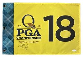 BUBBA WATSON Autograph SIGNED PGA Championship QUAIL HOLLOW GOLF FLAG JS... - £139.55 GBP