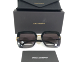 Dolce &amp; Gabbana Sunglasses DG4373-F 3246/8G Black Gray Gold Gray Purple ... - £95.86 GBP