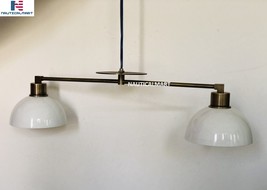 NauticalMart 2 Armed Wall Light Modern Brushed Brass Sputnik Chandelier ... - $326.00