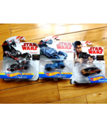 3 hot wheels star wars cars Finn Tie Advanced X1prototype 1st order tie ... - $21.77 CAD