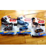 3 hot wheels star wars cars Finn Tie Advanced X1prototype 1st order tie ... - £10.95 GBP