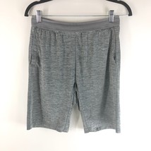 Uniqlo Mens Athletic Shorts Pull On Pockets Stretch Gray Drawstring M - £10.05 GBP