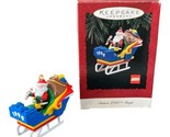 Vintage 1994 Hallmark Keepsake Christmas Ornament Santa&#39;s Lego Sleigh - £8.83 GBP