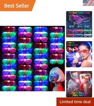 102 Pieces LED Glasses Light Up Glow Glasses 6 Color Neon LED Party Sung... - $102.94