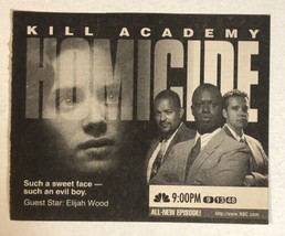 Homicide Life On The Streets Tv Guide Print Ad Elijah Wood Andre Braugher TPA15 - £4.64 GBP