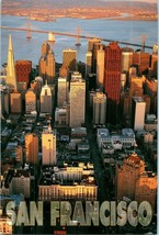 Aerial View San Francisco Nob Hill and the Fairmont Hotel California Postcard - £5.39 GBP